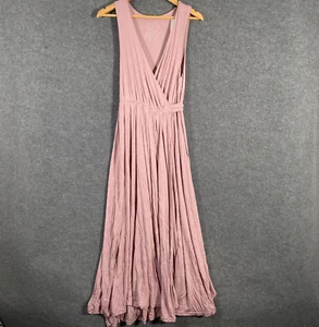 From Zion Dress Womens Small Pink Maxi Wrap Formal Office Career Long NEW - Picture 1 of 13