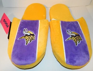 Mens Size 13-14 shoe XLarge Minnesota Vikings football NFL TEAM SLIPPERS Gift - Picture 1 of 6