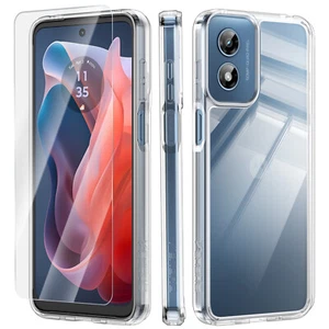 For Motorola Moto G Play 2023/2024 Case Clear Shockproof Cover /Screen Protector - Picture 1 of 15