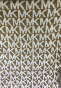 NEU Michael Kors Schal Unisex Hellbraun Weiß Mode - Bild 1 von 7