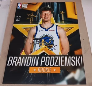 Brandon Podziemski Golden State ST Warriors FIRMATO AUTOGRAFO 8x10 foto certificato di autenticità - Foto 1 di 1