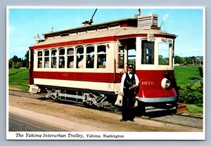 Postcard Vtg Washington The Yakima Interurban Trolley Travel 4 x 6 - Picture 1 of 2