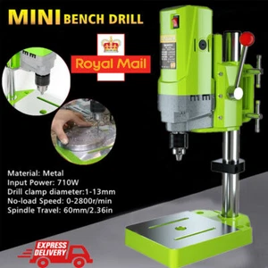 Bench Drill Press New Heavy Duty 710W 13Mm Rotary Pillar 5 Speed Press Drilling - Picture 1 of 8