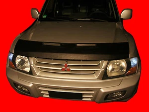 SUJETADOR CAPÓ CAPÓ PARA COCHE ajuste Mitsubishi Montero Pajero Shogun 1999-2006 MÁSCARA NARIZ EXTREMO - Imagen 1 de 2