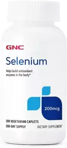 GNC Sugar-Free Selenium 200mcg Cellular Health Dietary Supplement, 200 Tablets - Picture 1 of 5
