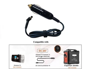 Car Adapter for Resmed Airsense Aircurve 10 S10 CPAP Machine Flashfish 300Wh 24V - Picture 1 of 6