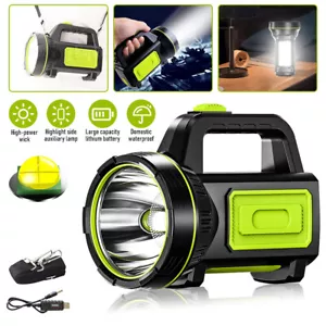 Wiederaufladbare LED Suchscheinwerfer Tragbare Superhelle Handstrahler Taschenlampe - Bild 1 von 27