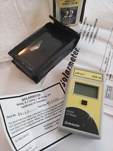 Solarmeter 5.7 ,  Total UV (A+B) handheld light meter, cert, orig box !!