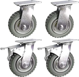 6 Inch Heavy Duty Swivel Casters 360 Degree Rotation 625Lbs Load Capacity/Item P - Picture 1 of 8