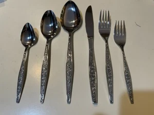 CONTINENTAL STAINLESS BURNISHED ROSES CSS41 FLATWARE JAPAN New Choice of Pieces - Picture 1 of 3