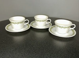 JUEGO DE 3 TAZAS Y PLATILLOS CORELLE Crazy Daisy Spring Blossom Green Envío Gratis - Imagen 1 de 6