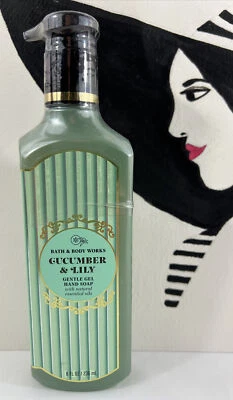Cucumber & Lily Gentle Gel Hand Soap w Natural Essential Oils 8 fl oz Sealed New - Image 1 of 2