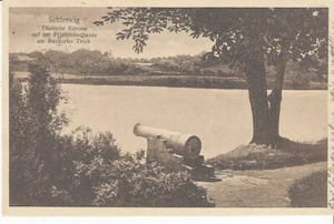 Postcard Schleswig - Holstein Busdorfer Pond Danish Cannon - Picture 1 of 2