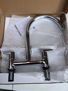 Kitchen Tap Bristan Mixer Deck Mounted UTILITY LEVER Classic Chrome - Picture 1 of 4