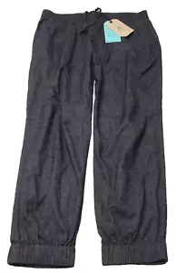 Pantaloni Prana Mantra Jogger donna grandi grigio carbone misto canapa pull on nuovi con etichette - Foto 1 di 14