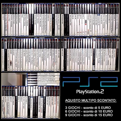 LOTTO GIOCHI PS2 Playstation 2 NUOVI e USATI - Immagine 1 di 4