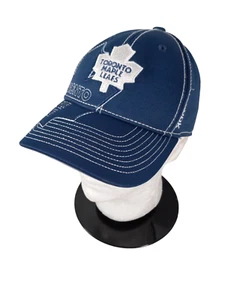 Toronto Maple Leafs Reebok Hat Cap Youth Size Large Stretch Blue - Picture 1 of 8