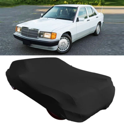 Cubierta de coche completa interior elástica a prueba de polvo personalizada para Mercedes-Benz 190E 1984-1993 Foto 1 de 4
