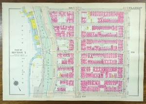 1916 HAMILTON HEIGHTS MANHATTAN Map NEW YORK CITY NY ~ Old Antique Original - Picture 1 of 9