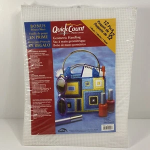 Uniek Quick Count Plastic Canvas Geometric Handbag 7 Mesh 12 pack NEW - Picture 1 of 2