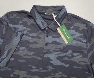 Travis Mathew Men's Eco Collection 3XL New! Golf Beach Polo Shirt Blue - Picture 1 of 5