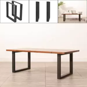 Tischkufen Tischbeine Tischfüße Tischkufe Tischgestell 43x40cm Stahl 2 Stück - Bild 1 von 12