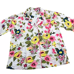 BEDHEAD X TRINA TURK Poppy Prep Long Sleeve Classic Cotton Poplin PJ SET Size L - Bild 1 von 9