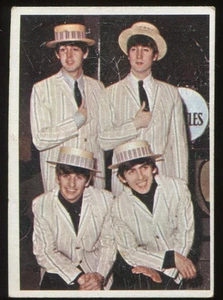 1964 Topps The Beatles (Color) #31 Ringo, George, John, Paul - George Speaking - Picture 1 of 2