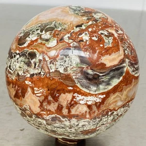 Sfera sfera cristallo agata di denaro naturale guarigione 1800G - Foto 1 di 12
