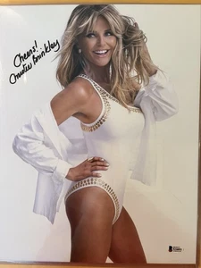Foto autografiada de Christie Brinkley 16x20 certificado de autenticidad BAS - Modelo Sports Illustrated - Imagen 1 de 4