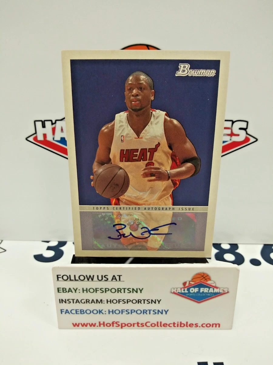 Topps Dwyane Wade Basketball Autographed Sports Trading Cards