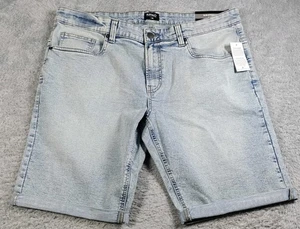 Buffalo David Bitton Evan-X Shorts Men W38 Denim Bermuda Stretch Wash - Picture 1 of 4