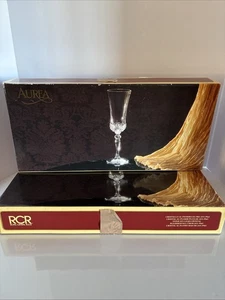 Juego de 11 copas de flautas de champán de orquesta de cristal RCR de colección vajilla de vidrio cortado - Imagen 1 de 5