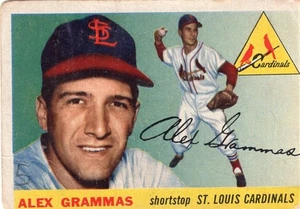 1955 Topps Set-Break #21 Alex Grammas en muy buen estado- - Imagen 1 de 2