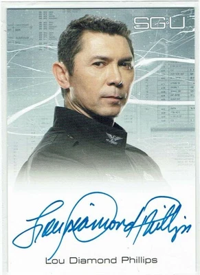 Stargate Universe Season 2 Autograph Card Lou Diamond Phillips Colonel Telford - Image 1 of 2