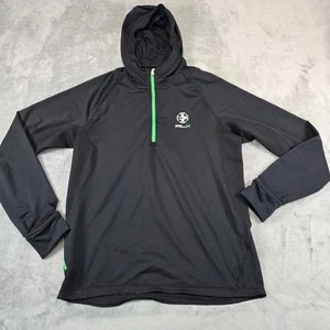 RLX RALPH LAUREN Camicia Uomo Performance Manica Lunga con Cappuccio NERA Taglia L - Foto 1 di 10