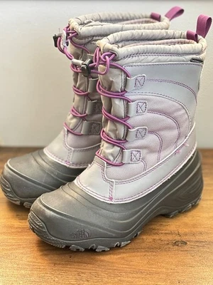 Niñas THE NORTH FACE Alpenglow IV Impermeable Invierno Bota de Nieve Gris Talla 3 NF0A2T5P Foto 1 de 4