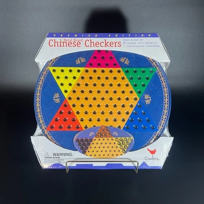 Vintage Metal Chinese Checkers Game - New In Package - Unopened - Complete - Image 1 of 2