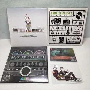 [ /9500 ] FINALFANTASY SQUARE ENIX MUSIC 3 CDs & FFTCG Cloud FF6 Rock - Imagen 1 de 9