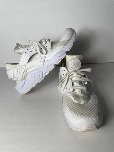Nike Air Huarache Hombres Talla 10.5 Blanco Atlético Correr Caminar Zapatos Tenis - Imagen 1 de 6