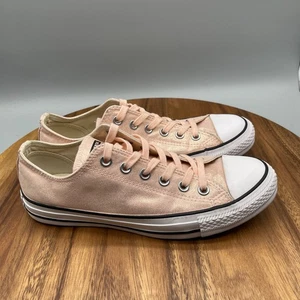 Converrse Chuck Taylor CTAS Ox Shoes Womens 8.5 Coral Casual Comfort Sneakers - Picture 1 of 8