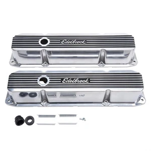 Edelbrock 4276 Elite II Valve Covers, B/B Fits Mopar - Picture 1 of 6