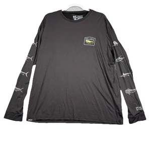 Pelagic Shirt Men's 2XL Black Aquatek Icon Long Sleeve Performance Fishing - Picture 1 of 6