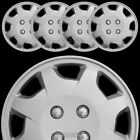 14 Set of 4 Hubcaps Wheel Covers Snap On Full Hub Caps fit R14 Tire & Steel Rim Hyundai Scoupe