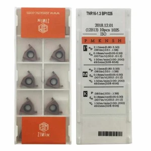 10PCS TNR16-1.3 BP1025 Shallow groove cut-off Carbide insert for stainless steel - Imagen 1 de 6