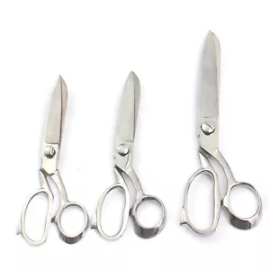 Tailor Scissors 6" 7" 9" Sliver Heavy Duty Carpet Fabric Leather UpholsteryShear - Picture 1 of 3