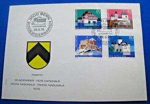 SWITZERLAND 1978 - SCOTT #B455-B458 FDC (ggs5) - Picture 1 of 1