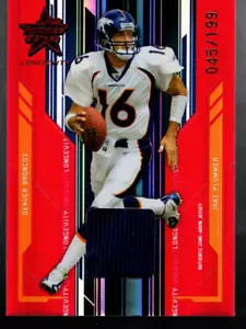 A7171- 2005 Rookies and Stars Longevity Materials Ruby #29 Jake Plummer Jsy /199 - Picture 1 of 2