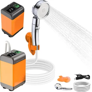 LYCEBELL Doccia portatile da campeggio per esterni, con batteria da 4800 mAh - Foto 1 di 3