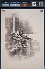 Star Wars Card Trader - Digital Epic 18cc Sketch Kylo Ren Pencils